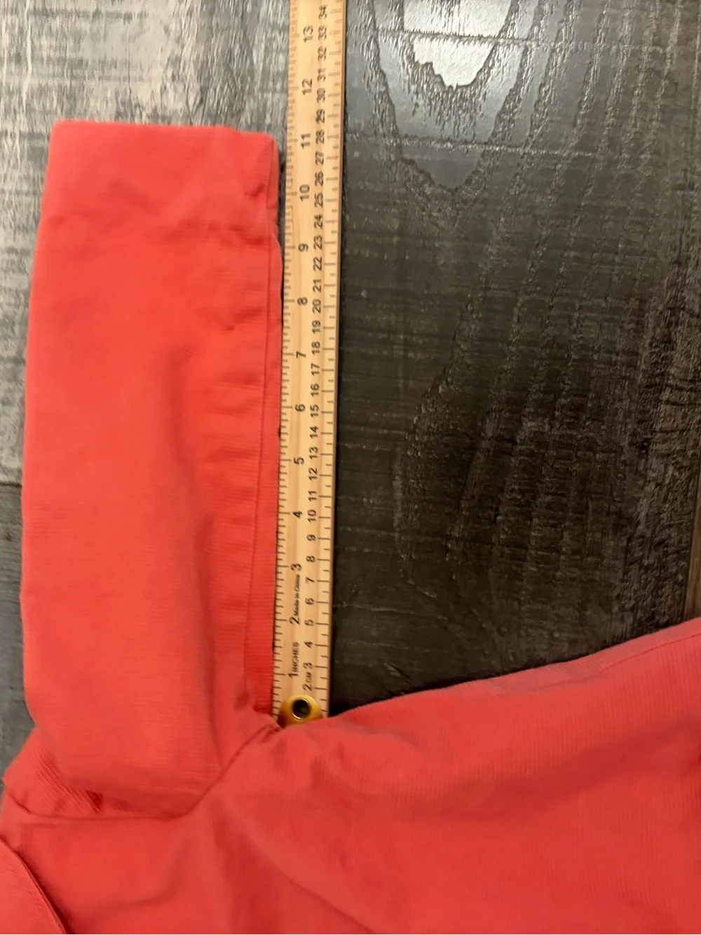 BabyGap Girls Size 5 Coral Corduroy Coat Flower Button Lined Jacket